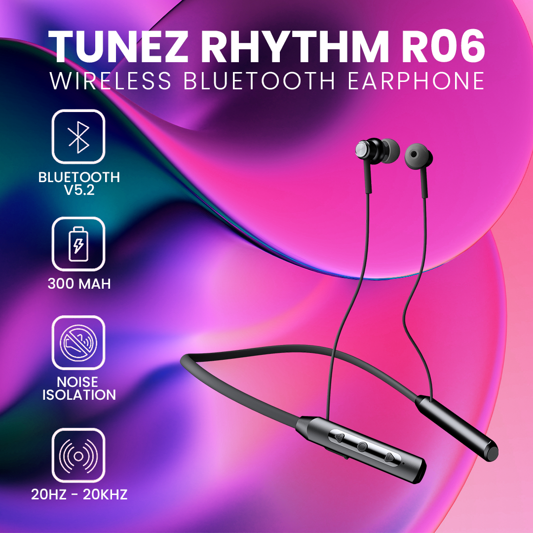 Tunez Rhythm Wireless Bluetooth Neckbands R06