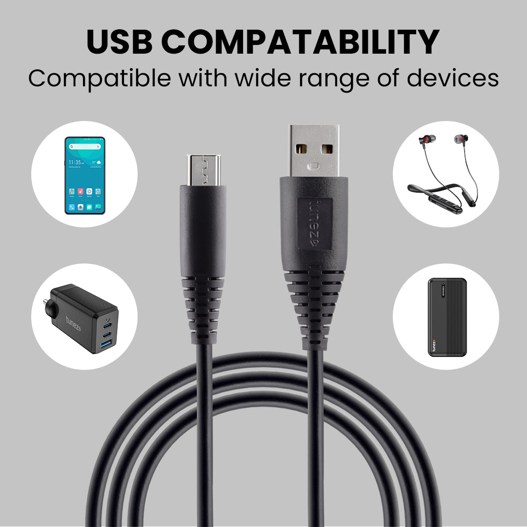 Tunez M-21 micro USB 3.0A Data Cable